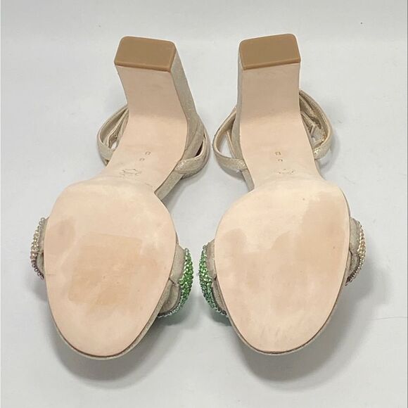 Loeffler Randall Crystal Embellished Ankle Strap Sandal size 6 - Picture 12 of 13